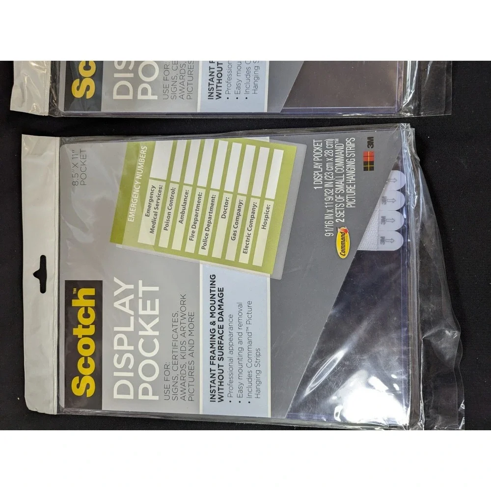 2 lot Scotch Display Pocket sleeves signs plaques awards pictures artwork NEW